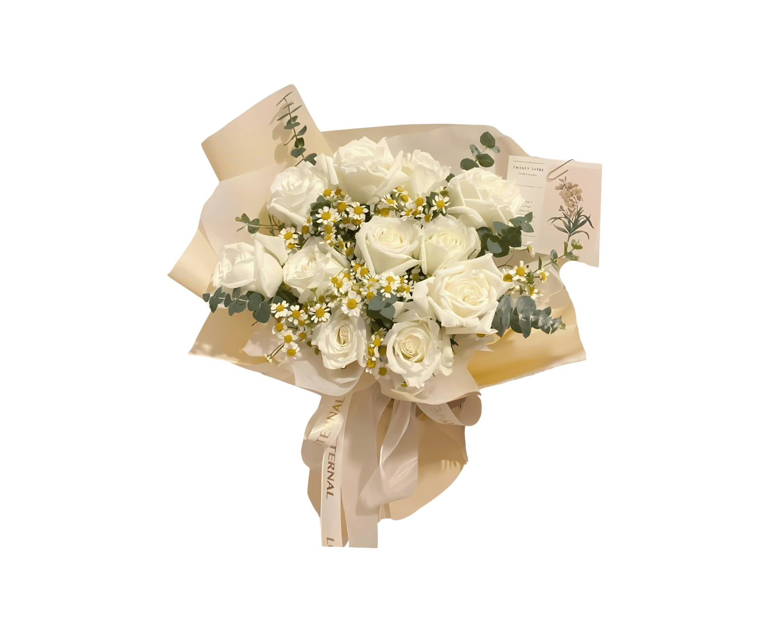 Buket Bunga Putih Murah Cantik