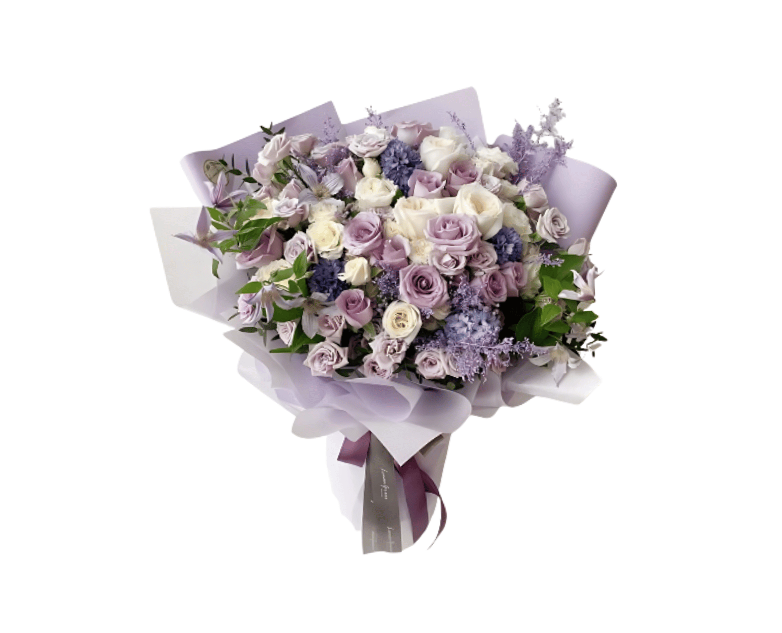 Buket Bunga Ungu Mix Elegant Premium