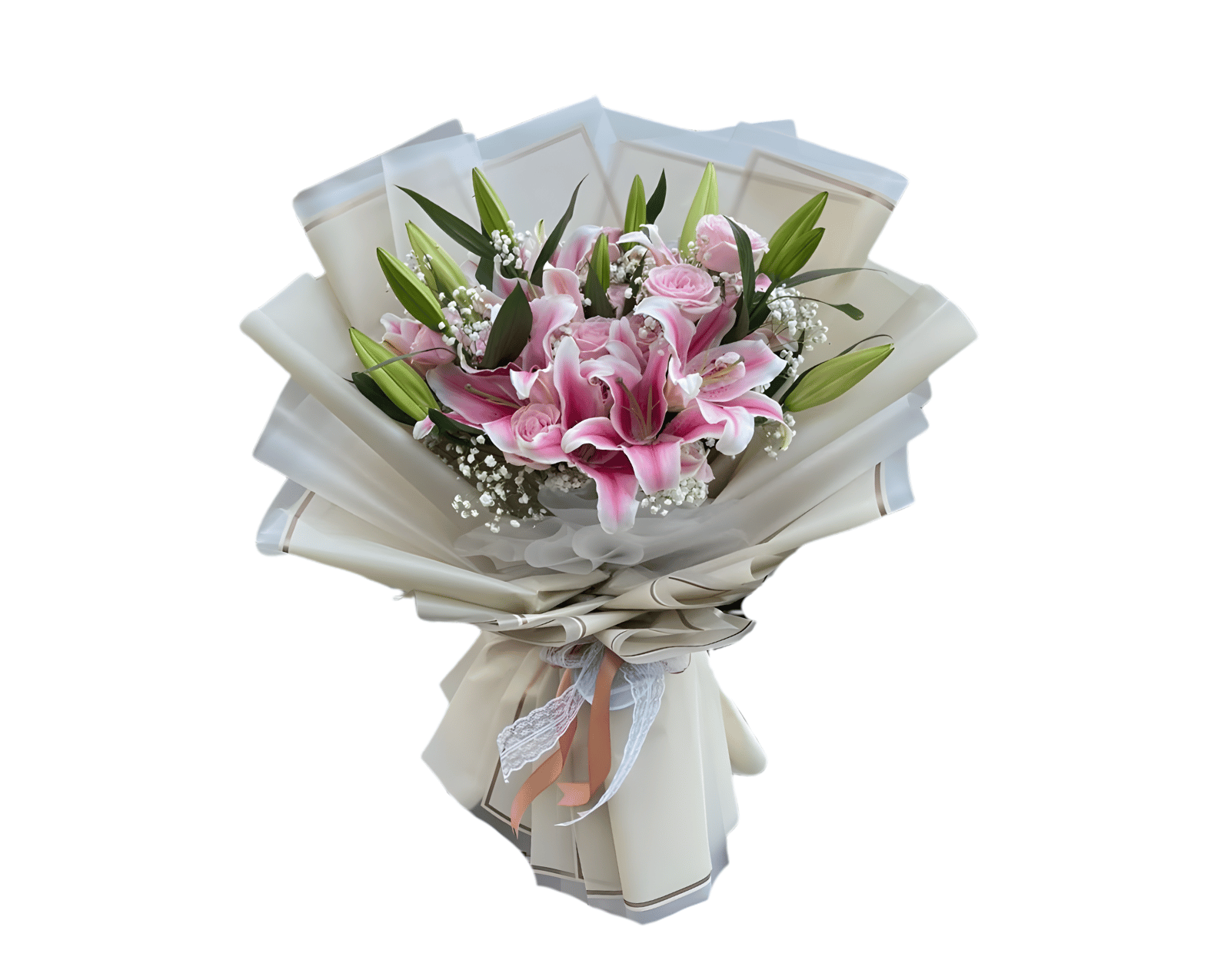 Buket Lily Pink Romantic Tangerang Kebayoran Baru