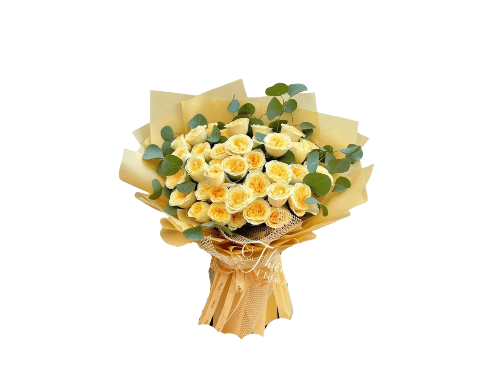 Buket Mawar Kuning Ceria Fresh