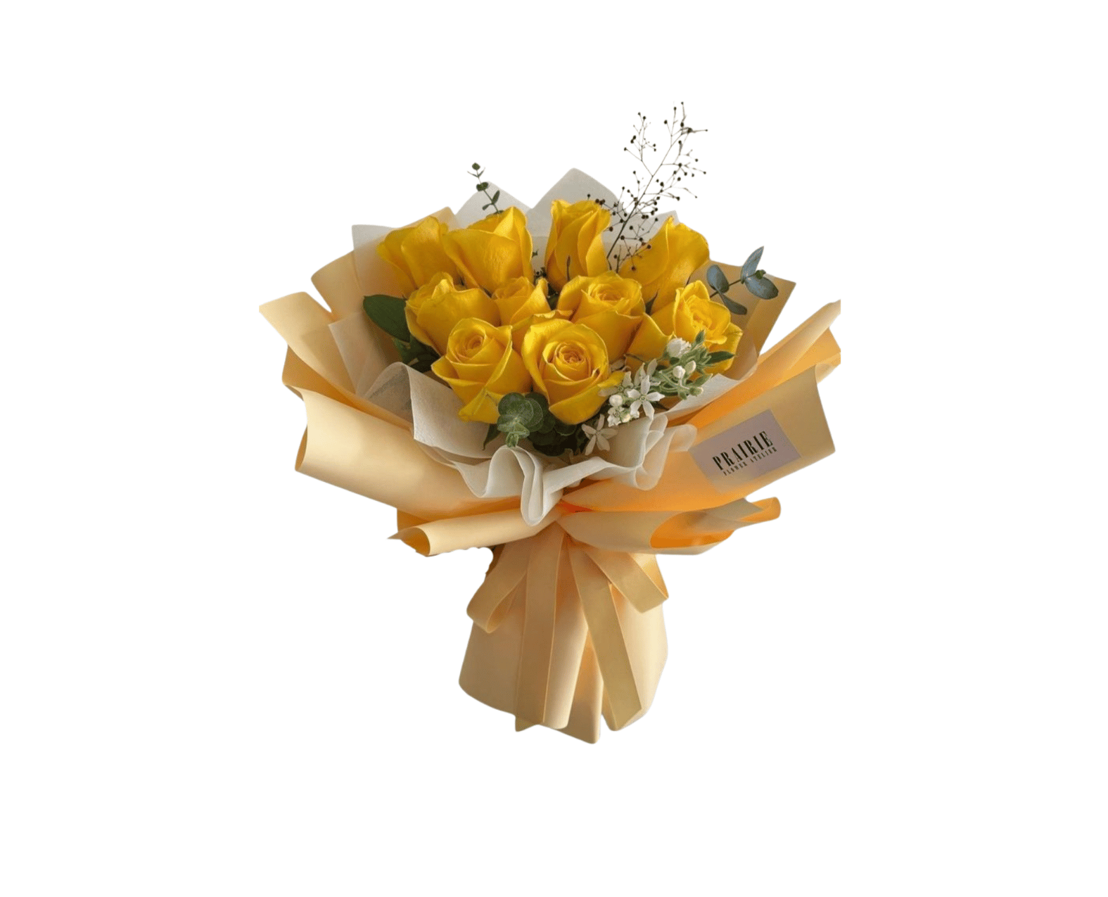 Buket Mawar Kuning Ceria