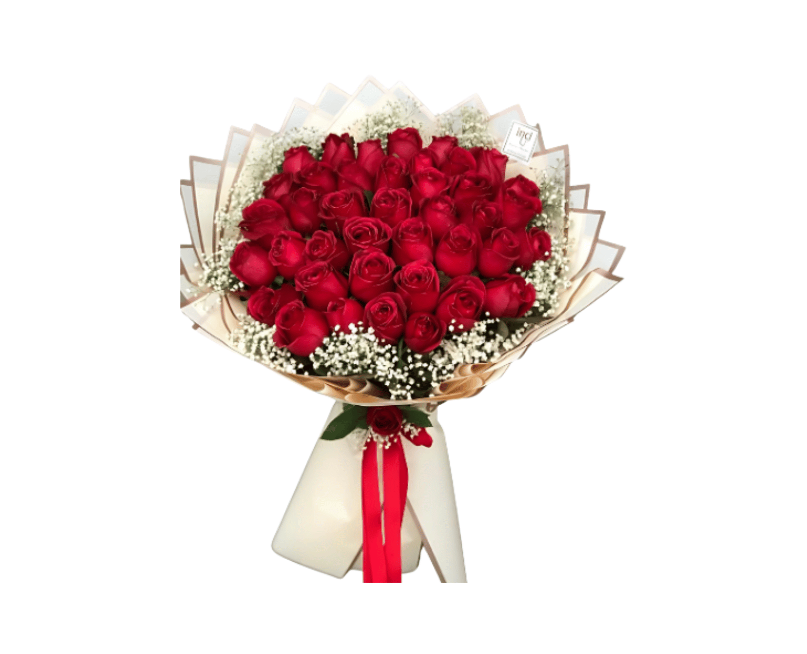 Buket Mawar Merah Romantis Premium