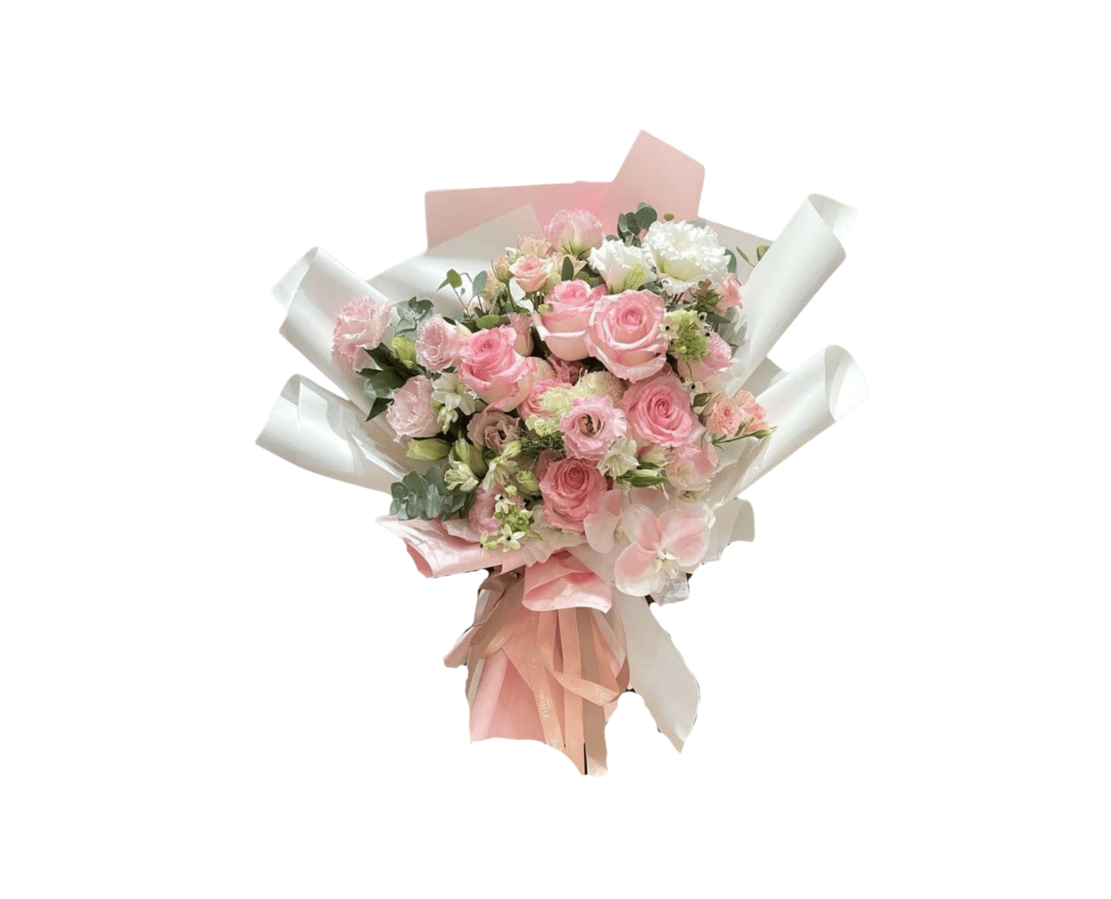 Buket Mawar Pink Korea Style