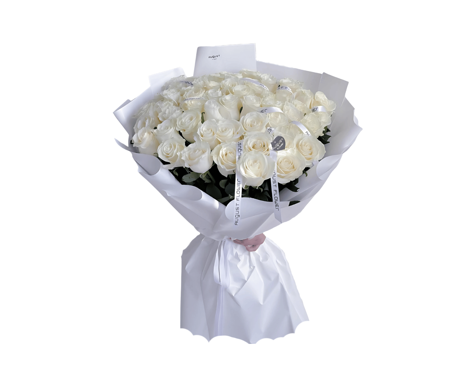 Buket Mawar Putih Romantis Super Soft