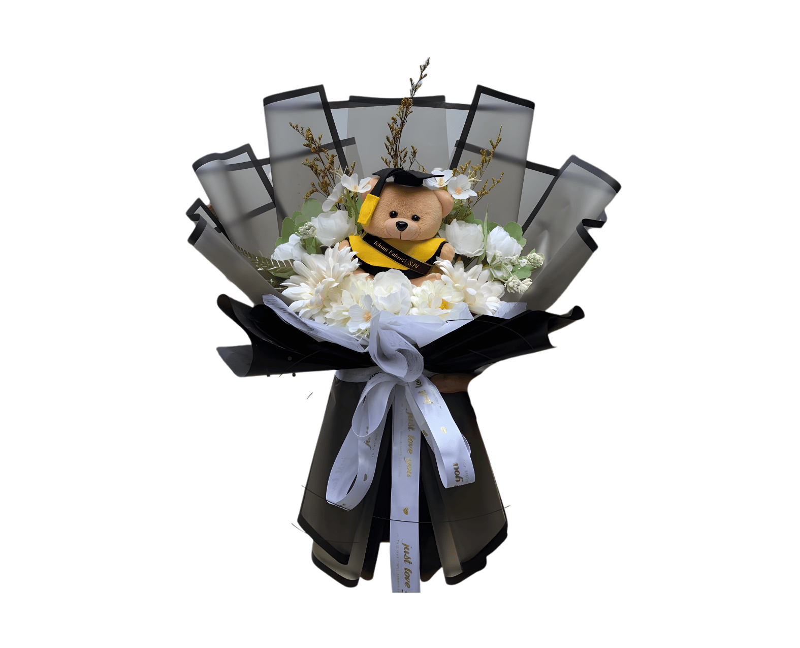 Buket Wisuda Mawar Mix Boneka Mini Cute